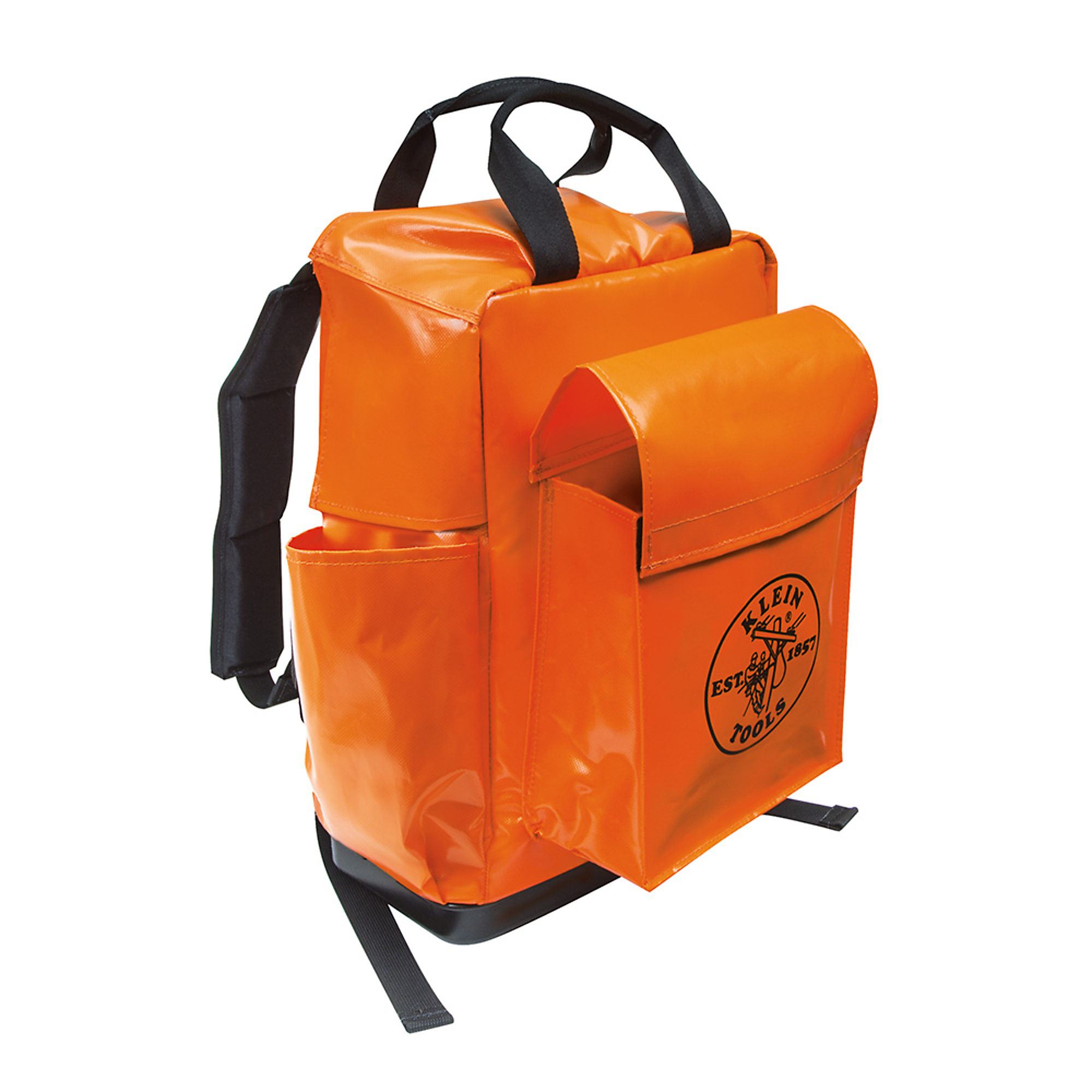 Klein Tools, Tool Bag Backpack, 18in., Orange, Color Orange, Pockets (qty.) 4 Material Nylon, Model# 5185ORA
